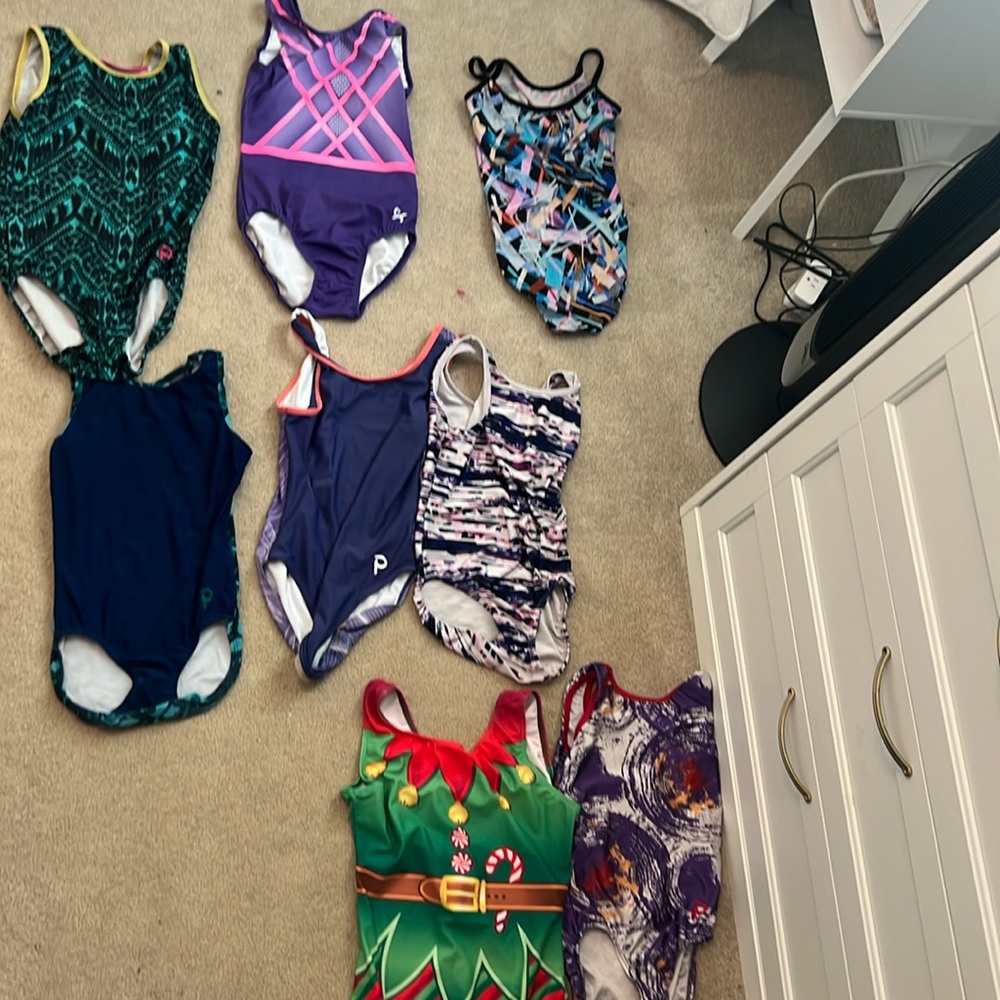 Gymnastics leotards. Price depends on Leo, 15-30$